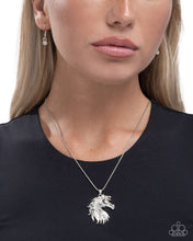 Load image into Gallery viewer, Stallion Swing - White (Horse) Necklace