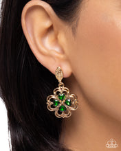Load image into Gallery viewer, Casual Clover - Green Post Earring
