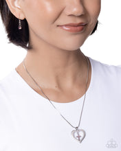 Load image into Gallery viewer, Heavenly Honor - Purple (Cross) Heart Necklace