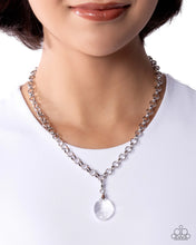 Load image into Gallery viewer, Transparent Theme - Rhodium Plated White Crystal Charm