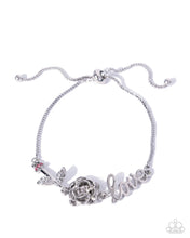 Load image into Gallery viewer, Romantic Runway - Pink (Rhinestone) Silver Love Bracelet