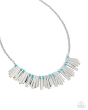 Load image into Gallery viewer, Complete Couture - Blue Set: Finishing Fringe - Blue Necklace and Settled Stack - Blue Bracelet (BB-BL-NU)
