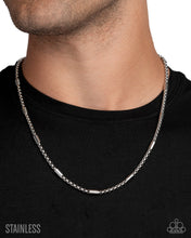 Load image into Gallery viewer, Barricade Bravado - Silver (Stainless Steel) Complete Look: Boldly Barricaded - Silver Necklace and Brash Barricade - Silver Bracelet (BB-SV-NS)