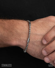Load image into Gallery viewer, Barricade Bravado - Silver (Stainless Steel) Complete Look: Boldly Barricaded - Silver Necklace and Brash Barricade - Silver Bracelet (BB-SV-NS)