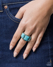 Load image into Gallery viewer, Spirited Scale - Blue (Turquoise) Ring