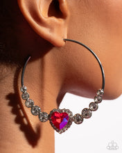 Load image into Gallery viewer, Courting Confidence - Pink (Heart) Hoop Earring (LOP-0726)