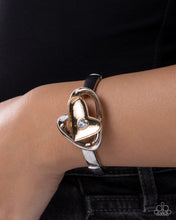 Load image into Gallery viewer, Heartfelt Help - Blue (Heart) Gold/Silver Bracelet