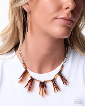 Load image into Gallery viewer, Colorful Claim - Brown Necklace