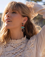 Load image into Gallery viewer, Earthy Experiment - Multi (Turquoise Tiger's Eye Stone) Post Earrings