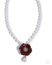 Load image into Gallery viewer, Whimsical Want - Brown (Flower)Necklace -