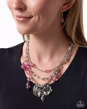 Load image into Gallery viewer, Futuristic Freestyle - Pink Necklace