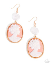 Load image into Gallery viewer, Captivating Cameo - Orange Earring