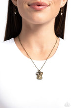 Load image into Gallery viewer, Antiqued Admiration - Brass (Heart/Inspiration) Necklace