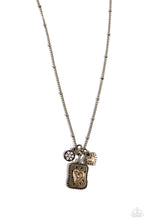 Load image into Gallery viewer, Antiqued Admiration - Brass (Heart/Inspiration) Necklace