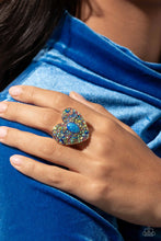 Load image into Gallery viewer, Bejeweled Beau - Blue Ring (LOP-1123)