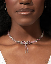 Load image into Gallery viewer, Buckingham Bow - Pink (Bow) Choker Necklace (LOP-0225)