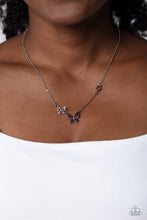 Load image into Gallery viewer, Can't BUTTERFLY Me Love - Purple Necklace
