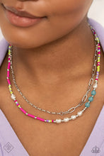 Load image into Gallery viewer, Coastal Composition - Pink Necklace (SS-0123)