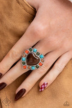 Load image into Gallery viewer, Desertscape Decadence - Brown (Heart) Ring (SSF-1223)