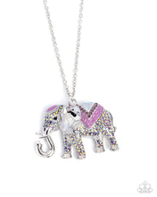 Load image into Gallery viewer, Educated Elephant - Purple Necklace