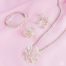 Load image into Gallery viewer, Pleated Power - White Necklace (FFA-1123)