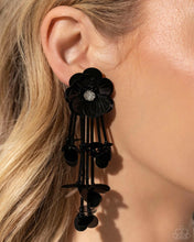 Load image into Gallery viewer, Floral Future - Black Post Earring (LOP-0424)