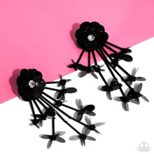 Load image into Gallery viewer, Floral Future - Black Post Earring (LOP-0424)