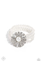 Load image into Gallery viewer, Gifted Gatsby - White (Rhinestone and Pearl) Bracelet (FFA-1023)