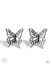 Load image into Gallery viewer, High and FLIGHTY - Silver (Butterfly) Post Earring (SSF-0524)