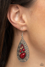 Load image into Gallery viewer, Nautical Daydream - Red Earring (GM-0122)