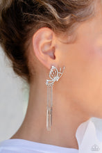 Load image into Gallery viewer, A Few Of My Favorite WINGS - White  (Iridescent) Butterfly Earring
