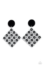 Load image into Gallery viewer, Vintage Vaudeville - Black Post Earring