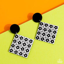Load image into Gallery viewer, Vintage Vaudeville - Black Post Earring