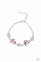 Load image into Gallery viewer, Cluelessly Crushing (Heart) - Pink Bracelet