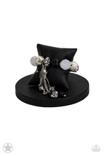 Load image into Gallery viewer, Lights! Camera! Action! Silver, Black and White Bracelet