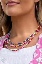 Load image into Gallery viewer, Multicolored Mashup - Gold Necklace (SS-1223)