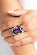 Load image into Gallery viewer, Radiant Rhinestones - Purple (Gem) Ring