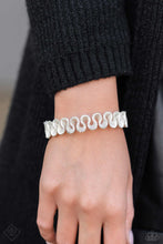Load image into Gallery viewer, Scrunched Surety - White Bracelet (FFA-1123)