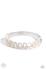 Load image into Gallery viewer, Scrunched Surety - White Bracelet (FFA-1123)