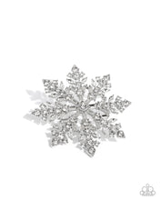 Load image into Gallery viewer, Snowflake Solstice - White Brooch (LOP-1125)