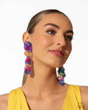 Load image into Gallery viewer, Under the Waves - Purple Post Earring (LOP-0724)