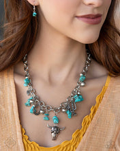 Load image into Gallery viewer, Wild West Whimsy - Blue (Turquoise) Necklace (SSF-0924)