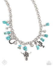 Load image into Gallery viewer, Wild West Whimsy - Blue (Turquoise) Necklace (SSF-0924)