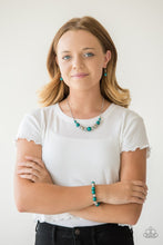 Load image into Gallery viewer, The Big-Leaguer - Green Necklace freeshipping - JewLz4u Gemstone Gallery