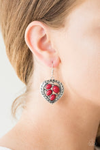 Load image into Gallery viewer, Wild Heart Wonder - Red Earring freeshipping - JewLz4u Gemstone Gallery