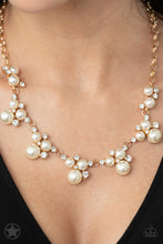 Load image into Gallery viewer, Toast To Perfection - Gold (Pearls and White Rhinestone) Necklace
