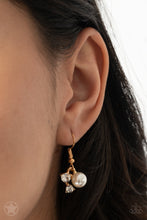 Load image into Gallery viewer, Toast To Perfection - Gold (Pearls and White Rhinestone) Necklace