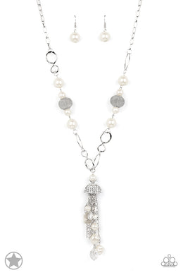 Designated Diva - White Necklace freeshipping - JewLz4u Gemstone Gallery