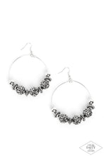 Load image into Gallery viewer, I Can Take a Compliment - Silver (Hematite Rhinestone) Earring