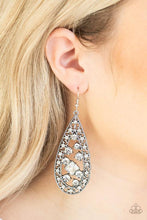 Load image into Gallery viewer, Drop-Dead Dazzle - White Earring freeshipping - JewLz4u Gemstone Gallery